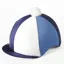 Lycra Hat Cover with Pom Pom - Navy/Blue/White